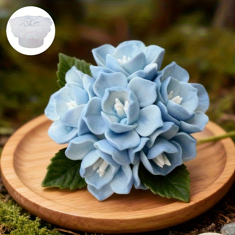 Candle Making Equipment - 1 Hydrangea Candle Silicone Mold，Suitable for