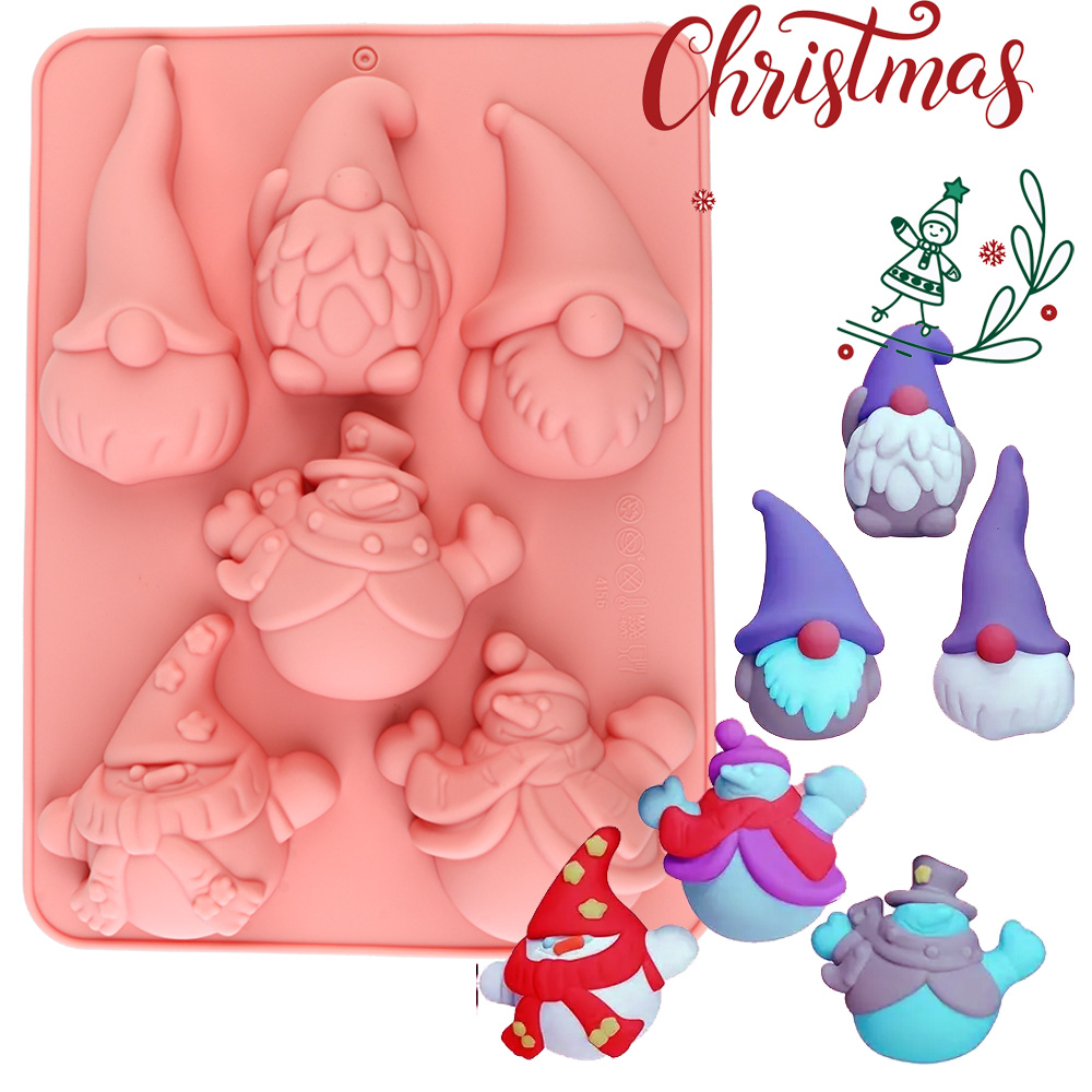 6-Cavity Christmas Gnome Cake  - đánh giá và giá Candle Making Easy