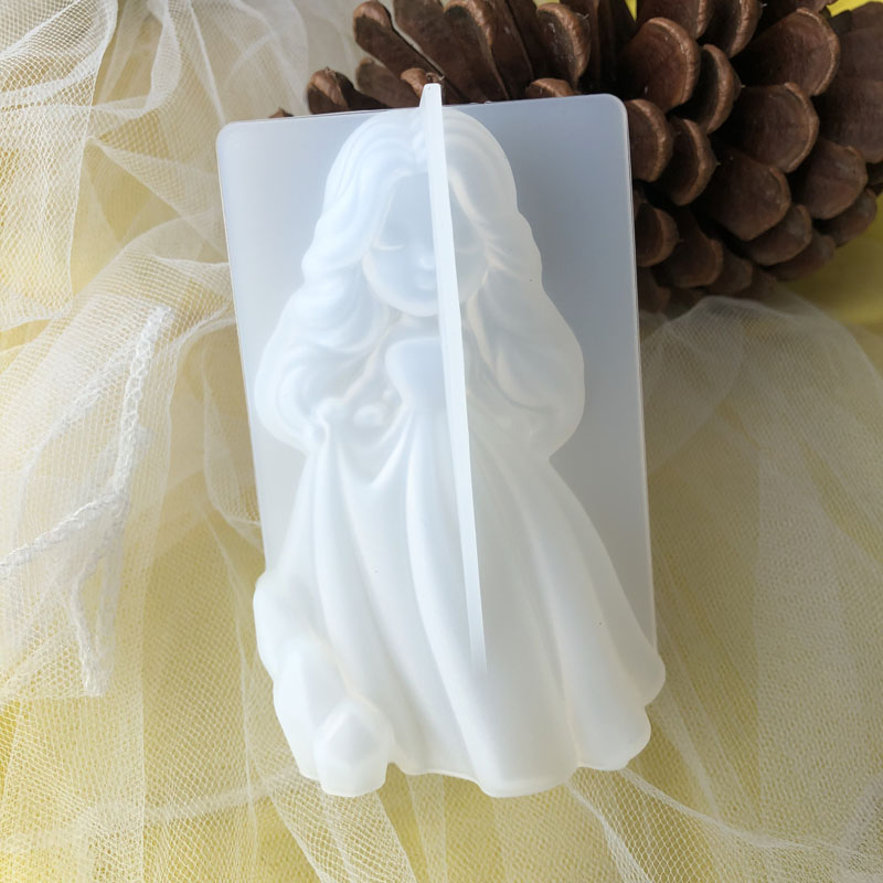 3D Cute Princess Silicone Cand - đánh giá và giá Candle Making Equipment