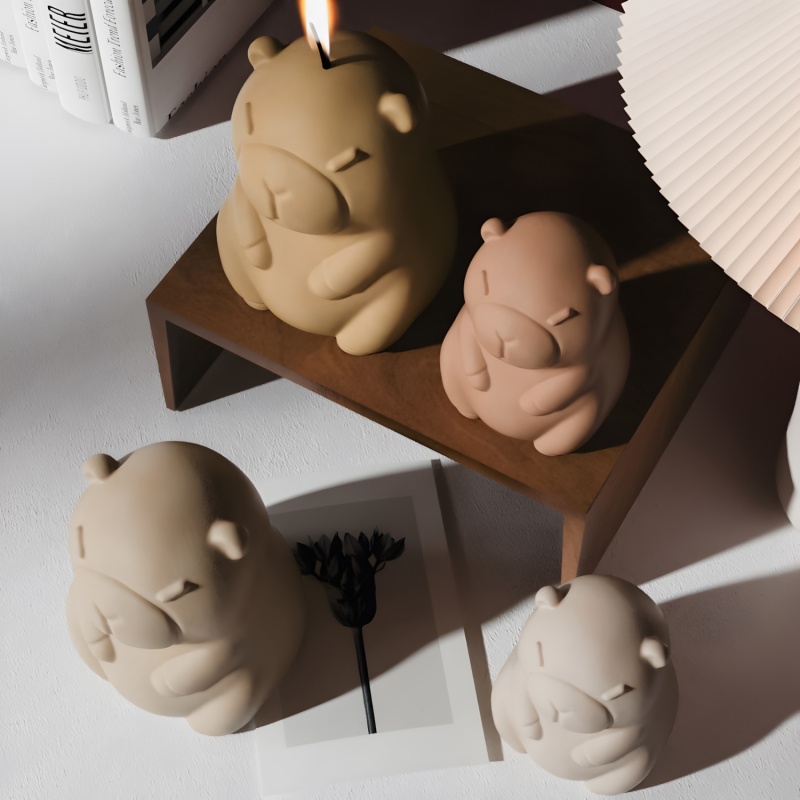 Capybara Pudding Baking Silico - đánh giá và giá Candle Making Diy