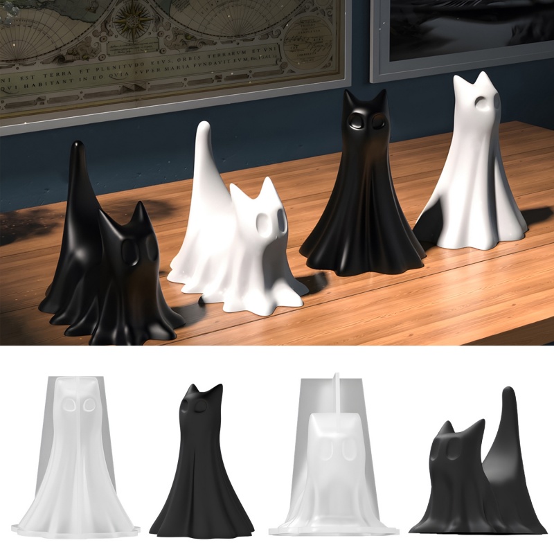 Ghost Cat Halloween Desktop Or - đánh giá và giá Candle Making Equipment