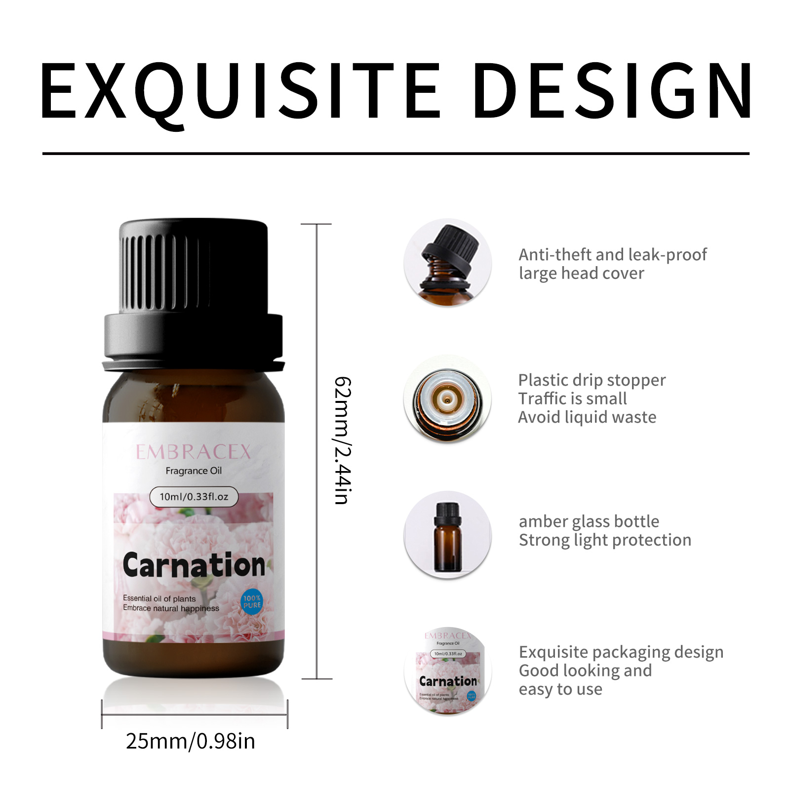 10ml Carnation Fragrance Oils  - đánh giá và giá Candle Making Oil Scents