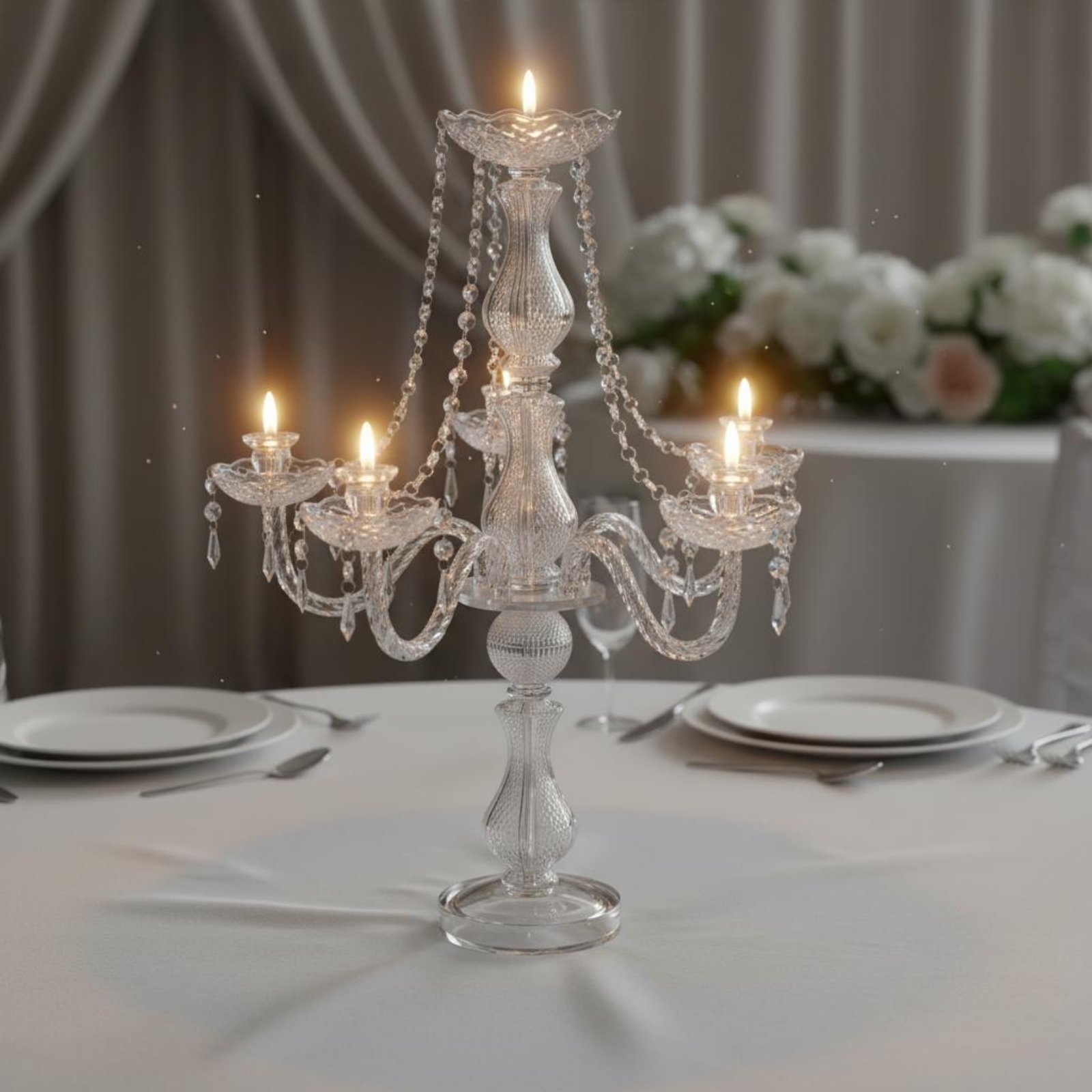 Crystal Candelabra Elegant Wed - đánh giá và giá Candle Making Diy
