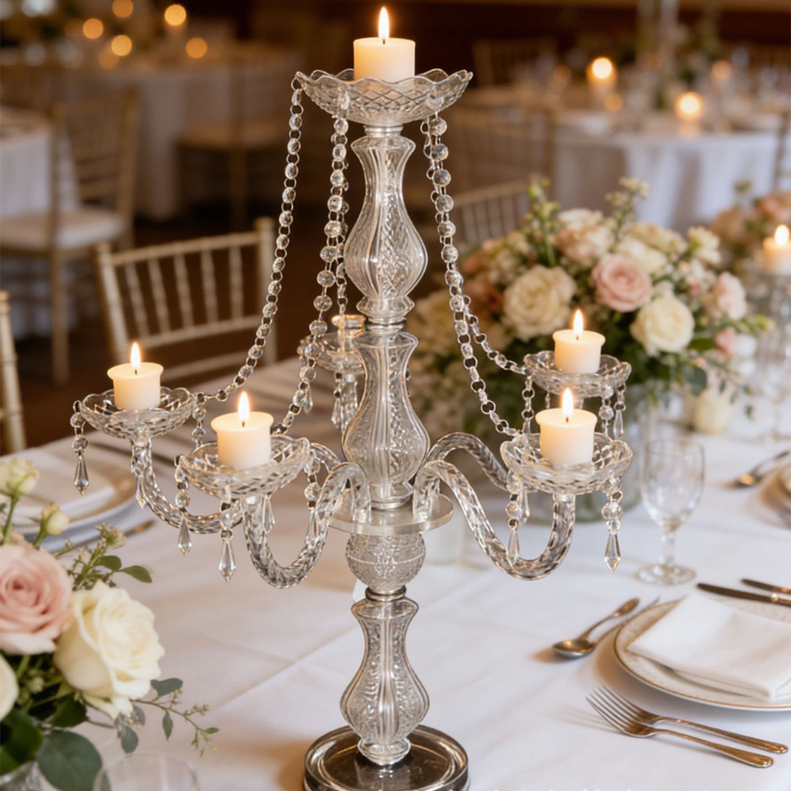 Crystal Candelabra Elegant Wed - đánh giá và giá Candle Making Diy
