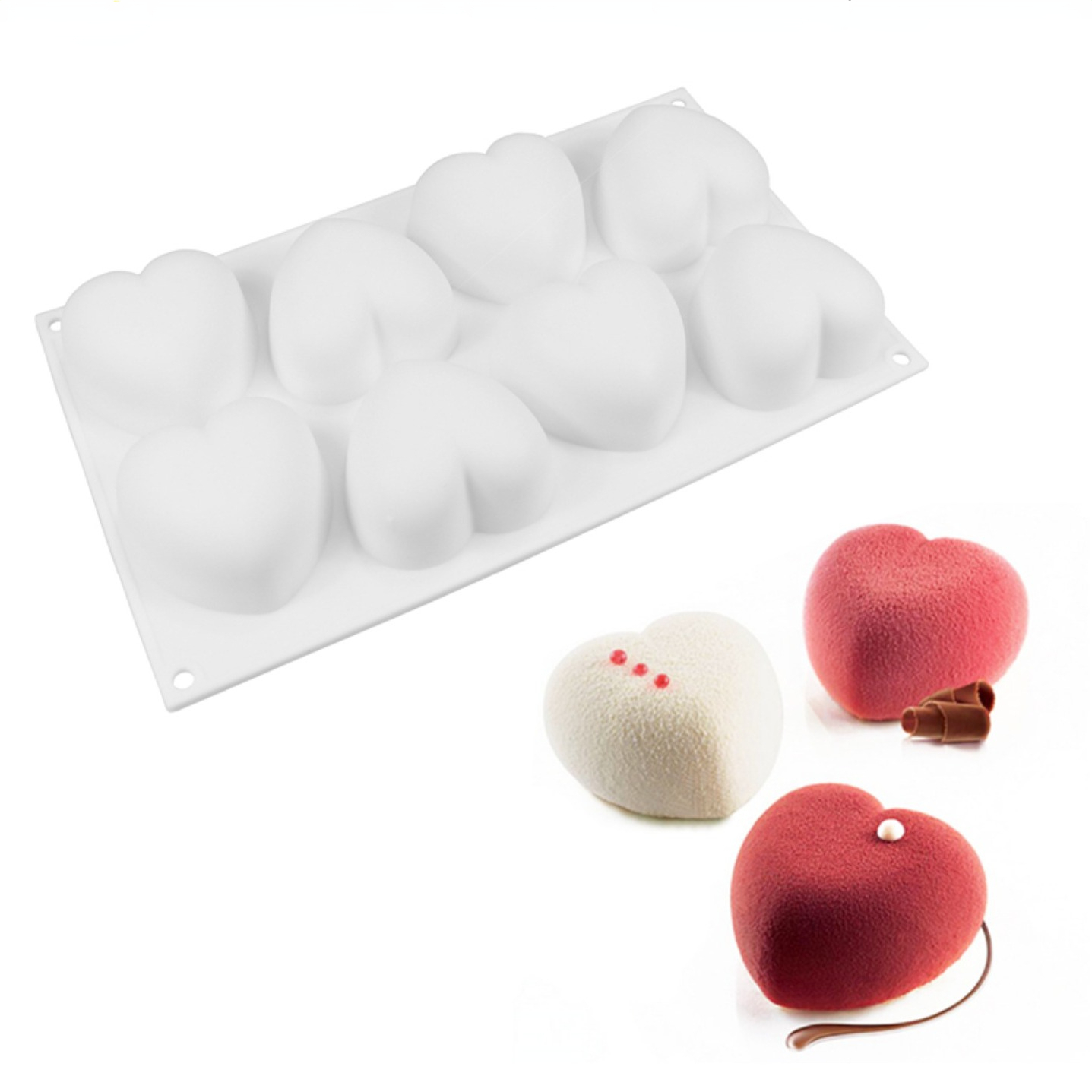 Love Heart Silicone Soap Mold  - đánh giá và giá Candle Making Easy