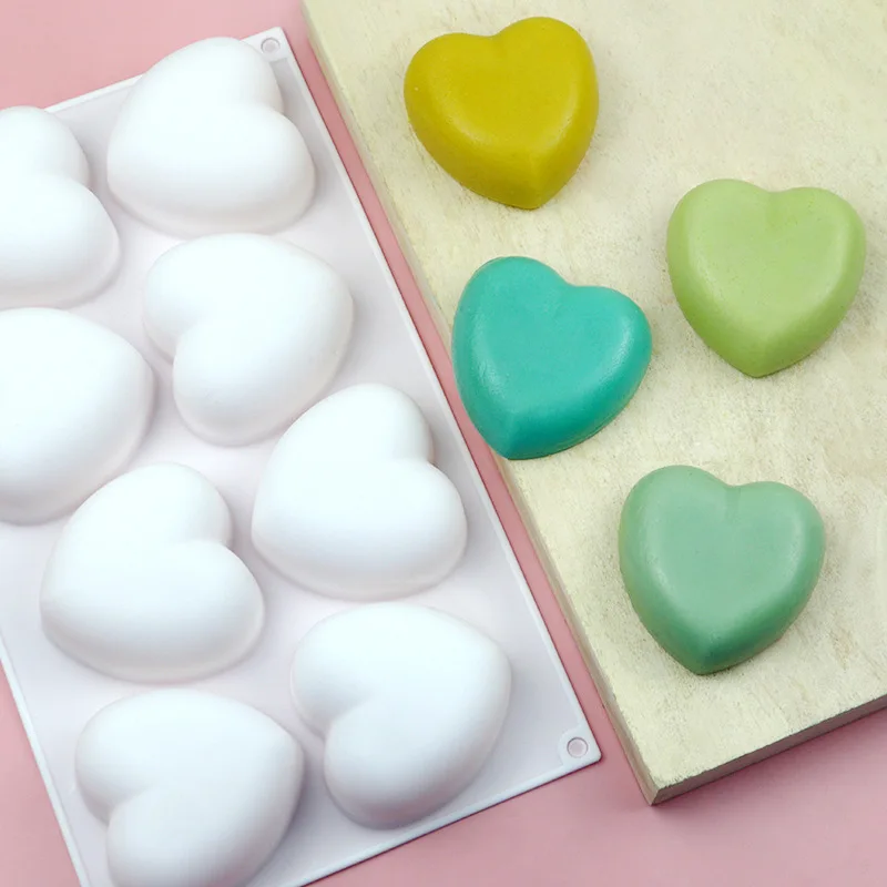 Love Heart Silicone Soap Mold  - đánh giá và giá Candle Making Easy