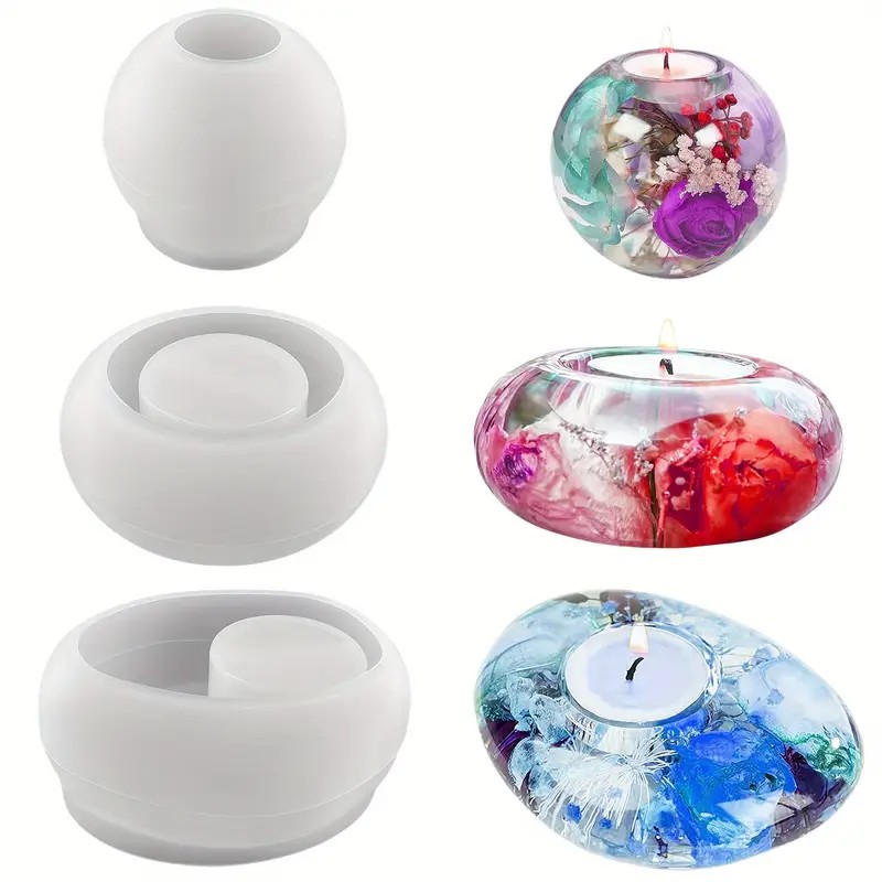 Tealight Candle Holder Resin S - đánh giá và giá Candle Making Equipment
