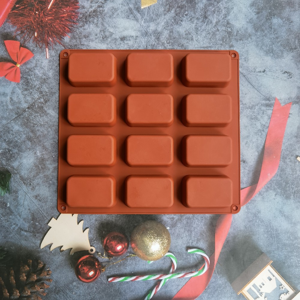 12 Cavity Square Silicone Soap - đánh giá và giá Candle Making Easy