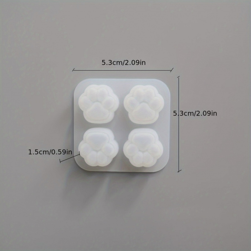 1Cat Paw Pattern Silicone Mold - đánh giá và giá Candle Making Equipment