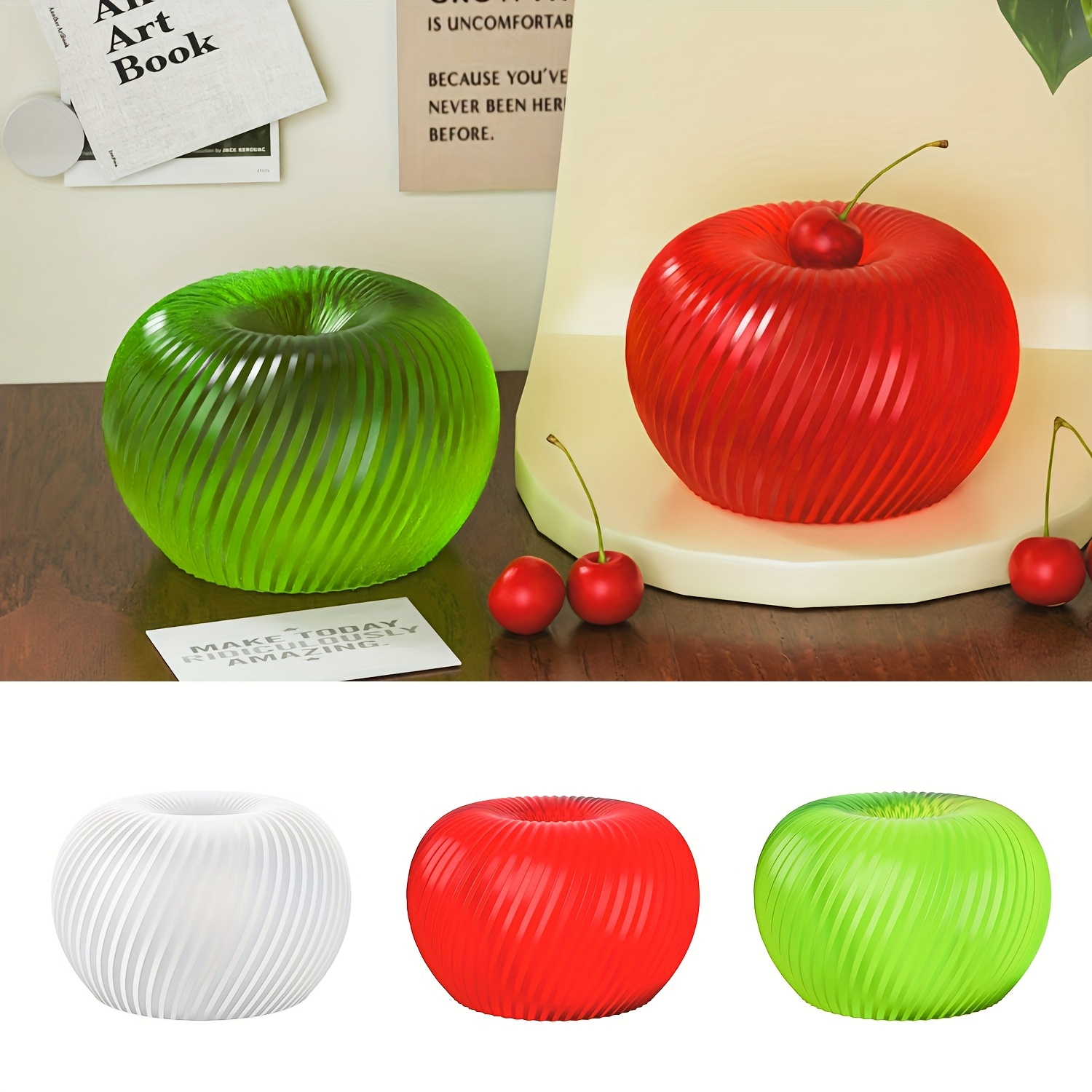A trendy red apple silicone mo - đánh giá và giá Candle Making Easy
