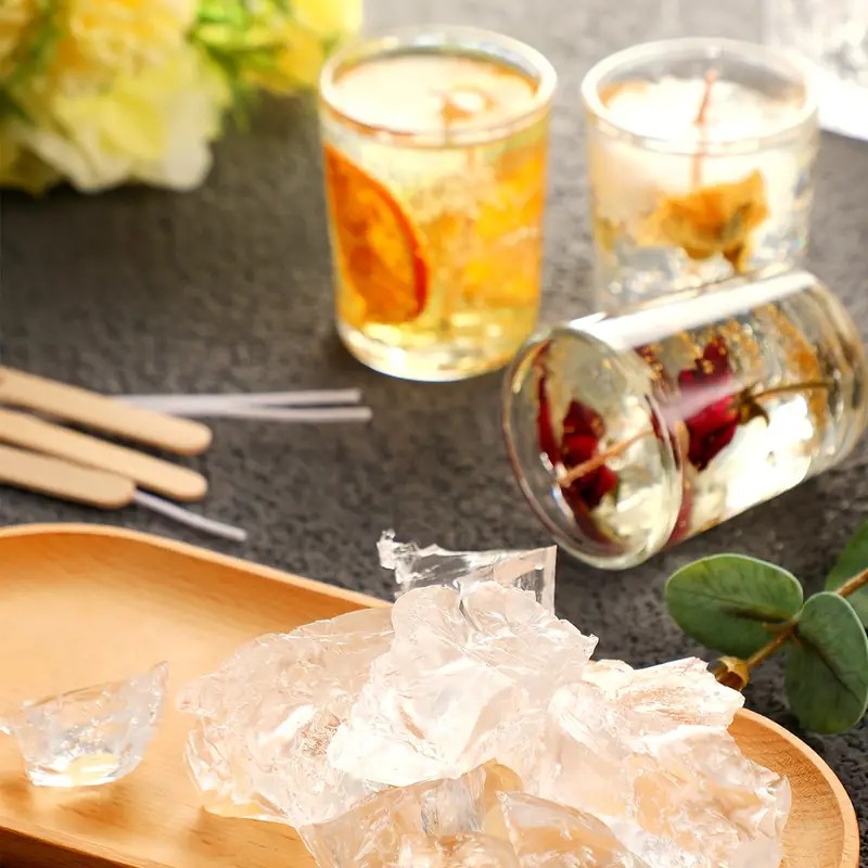 Transparent Crystal Wax, Jelly - đánh giá và giá Candle Making Easy